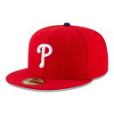 ニューエラ(NEW ERA)(メンズ、レディース)59FIFTY MLBオンフィールド フィラデルフィア・フィリーズ キャップ 14524859