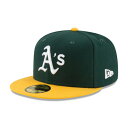 ニューエラ(NEW ERA)(メンズ、レディース)キャップ 59FIFTY MLB オンフィールド オークランド アスレチックス ホーム 14524863 緑