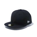 ニューエラ(NEW ERA)(メンズ、レディース)帽子 キャップ 59FIFTY ベーシック ブラック ホワイトフラッグ 14525233