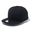 【7/18限定 最大1万Pバック要エントリー&抽選】ニューエラ(NEW ERA)(メンズ、レディース)59FIFTY キャップ ベーシック ブラック ブラックフ...
