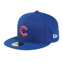 ニューエラ(NEW ERA)(メンズ、レディース)帽子 59FIFTY MLBオンフィールド シカゴ・カブス キャップ 青 57.7-59.6cm 145248...