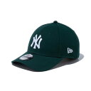 ニューエラ(NEW ERA)(メンズ、レディース)キャップ 9FORTY ニューヨーク ヤンキース ダークグリーン×ホワイト 14525014 帽子 56.8c...