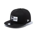 【7/18限定 最大1万Pバック要エントリー&抽選】ニューエラ(NEW ERA)(メンズ、レディース)キャップ 9FIFTY ボックスロゴ ブラック×ホワイト ...