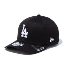 ニューエラ(NEW ERA)(メンズ、レディース)キャップ 9FIFTY ストレッチスナップ ロサンゼルス ドジャース 14524920 57-61cm 黒