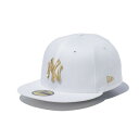 ニューエラ(NEW ERA)(メンズ、レディース)キャップ 59FIFTY ニューヨーク ヤンキース 14525197 帽子 57.7cm-59.6cm 白