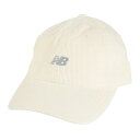ニューバランス(new balance)(メンズ、レディース)帽子 6パネルウォッシュドコーデュロイキャップ LAH43005LIN オフホワイト フリーサイズ