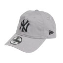 ニューエラ(NEW ERA)(メンズ、レディース)キャップ 9TWENTY ニューヨーク ヤンキース ウォッシュドコットン グレー×ブラック 14525117 ...