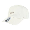 ニューバランス(new balance)(メンズ、レディース)帽子 47 Clean Up Hat キャップ ベージュ LAH00151LIN スポーツキャップ