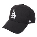 フォーティーセブン(47)(メンズ)キャップ DODGERS 47 MVP BLACK B-MVP 12WBV-BKJ MLB ロサンゼルス・ドジャース