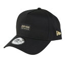 ニューエラ(NEW ERA)(メンズ、レディース)帽子 9FORTY A-Frame Metal Flag ブラック ウーブンパッチ キャップ 14388670(4)