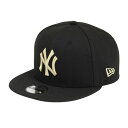 【7/18限定 最大1万Pバック要エントリー&抽選】ニューエラ(NEW ERA)(キッズ)キャップ Youth 9FIFTY ニューヨーク ヤンキース ブラック×ゴールド 14524533