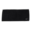 ナイキ(NIKE)(メンズ、レディース、キッズ)ソリッドコアタオル ミディアム 黒 TW2001-010 吸水性 コットン ロゴ入り 記念品 お祝い ギフト プレゼント