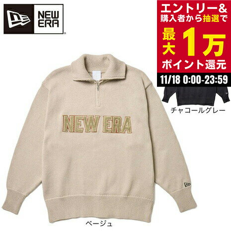 【最大1万Pバック エントリー＆抽選 11/18限定】ニューエラ（NEW ERA）（レディース）ゴルフウェア ニット ハーフジップ 長袖プルオーバー 14669815 14669816