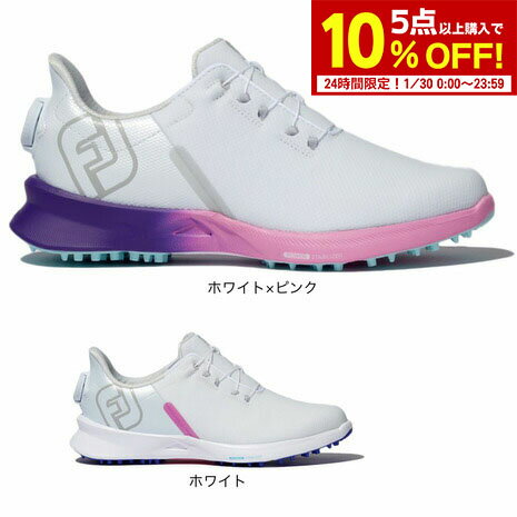 【1/30限定 5点以上購入で最大10%OFFクーポン】フットジョイ（FootJoy）（レディース）フューエル スポーツ ボア スパイクレス ゴルフ シューズ 90573 90574 W