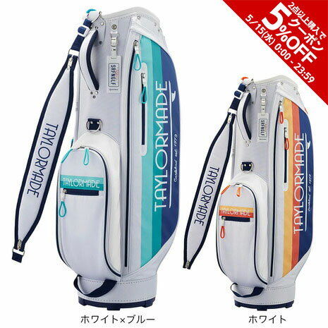 テーラーメイド テーラーメイド（TAYLORMADE）（メンズ）ゴルフ キャディバッグ 軽量 カート式 9型 5分割 ゴールデンステート UN076