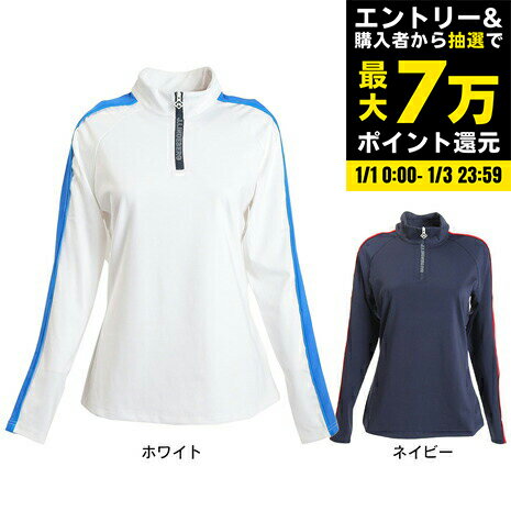 【1/1〜1/3限定 最大7万Pバック要エントリー＆抽選】J.LINDEBERG（レディース）ゴルフウェア アウター 防寒 Kora Mid Layer 長袖シャツ 072-37910