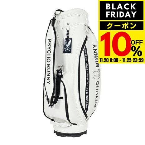 【10％クーポン！11/20〜11/25】サイコバニー（Psycho Bunny）（メンズ）キャディバッグ カート FLAGSH..