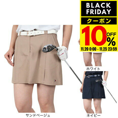 【10％クーポン！11/20～11/25】トミー ヒルフィガー ゴルフ（TOMMY HILFIGER GOLF）（レディース）ゴルフウェア バックプリント ツイルスカート THLA514