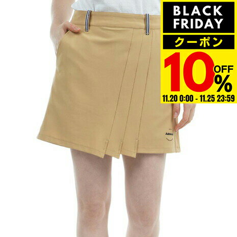 【10％クーポン！11/20～11/25】アドミラル ゴルフ（Admiral GOLF）（レディース）ゴルフウェア 4WAYツイル フロントタックキュロット ADLA510-BEG