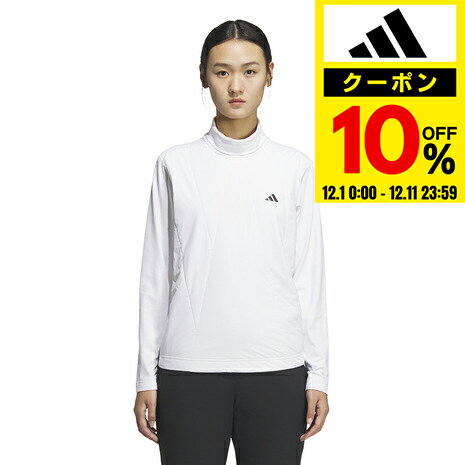 【10％クーポン！12/11 01:59まで】アディダス（adidas）（レディース）ゴルフウェア アディゼロ Frost Guard 保温 キルトコンビネーションハイネック長袖シャツ JWJ91-JM9564 W