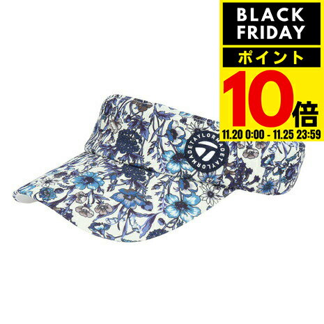 テーラーメイド（TAYLORMADE）（レディース）ゴルフ 吸汗速乾 花柄 ベーシックバイザー TJ054ーN94560