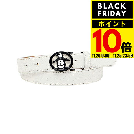 マンシング（MUNSING）（レディース）ゴルフ ロゴ デザインバックル ベルト MG5FBL02L WH00