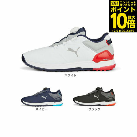 【11/20限定 5点以上購入で最大10%OFFクーポン】プーマ（PUMA）（メンズ）ゴルフ アルファキャット 2.0 ディスク スパイクレスシューズ 377526のサムネイル