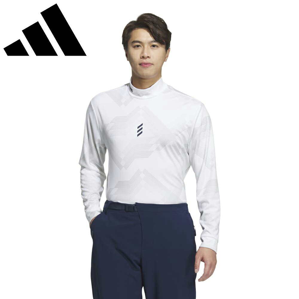 アディダス（adidas）（メンズ）ゴルフウェア コードカオス モックネック 長袖シャツ KSL86-JJ0226 W