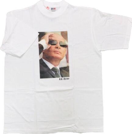 【数量限定！ 再入荷なし！】大統領メンズTシャツ 「KGB風プーチン大統領」