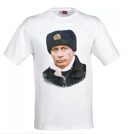 【数量限定！ 再入荷なし！】大統領メンズTシャツ「プーチン大統領のウシャンカ姿」