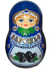 ロシア・アルタ社が厳選した素材を使った天然ジャム。 シベリア産ブラックカラントをたっぷり使用しているので果実感あふれる自然の味をお楽しみください。 かわいいマトリョーシカの形をしているのでロシア土産やギフト、プレゼントにぴったりです！