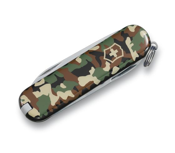 VICTORINOX(ビクトリノックス)公式アーミーナイフクラシックカモフラージュ(迷彩3色)保証書付【日本正規品】レジャーアウトドアナイフサバイバルナイフスイスマルチツール・十徳ナイフ