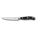 ビクトリノックス 公式 VICTORINOX グランメートル ステーキナイフ ブレード12cm ブラック 7.7203.12G【正規品】切れ味 の いい 包丁 肉 ステーキ 小型 キッチン ナイフ よく切れる 切れ味抜群 包丁 キッチン ナイフ 食洗機対応 プロ仕様 モリブデンバナジウム鋼 ステンレス