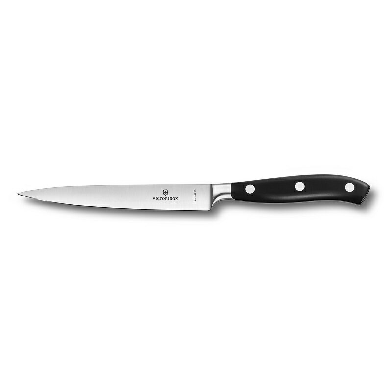 ビクトリノックス 公式 VICTORINOX グランメートル カービングナイフ ブレード15cm 黒 7.7203.15G ユーティリティナイフ切れ味 最高 包丁 ペティナイフ シェフナイフ 果物ナイフ キッチン ナイフ よく切れる 包丁 プロ仕様 モリブデンバナジウム鋼 ステンレス