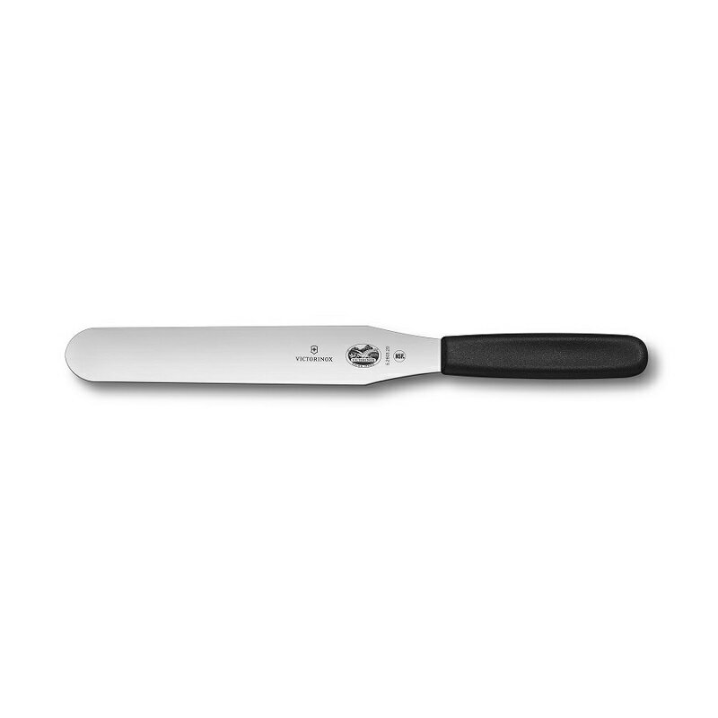 【公式】ビクトリノックス VICTORINOX スパチュラ20ccm ブラック 食洗機対応【日本正規品】製菓用 ヘラ パン作り デザート作り ケーキ作り お菓子作り 道具 調理器具 料理 キッチンツール ステンレス パレットナイフ スパテラ ジャム 生クリーム デコレーション用 5.2603.20