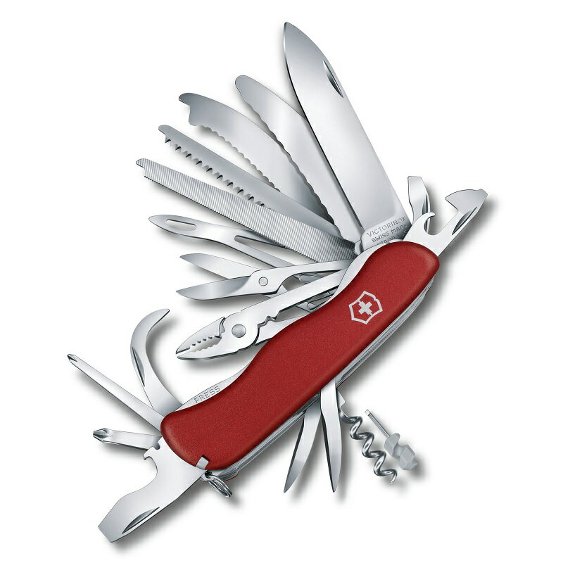 【公式】ビクトリノックス VICTORINOX ワークチャンプXL 0.8564.XL【日本正規品 保証書付】 アウトドア 折りたたみ ナイフ キャンプ 工具セット 家庭用 ドライバーセット マリンスポーツ ヨット ボート ノコギリ ステンレス ノコギリ 木 金属 ペンチ プライヤー 十徳ナイフのサムネイル