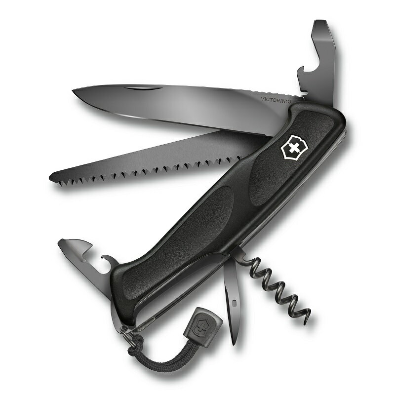 【公式】ビクトリノックス VICTORINOX レンジャーグリップ55 オニキスブラック 保証書付 0.9563.C31P 【日本正規品】レジャー アウトドア ナイフ サバイバルナイフ スイスマルチツール・十徳ナイフ