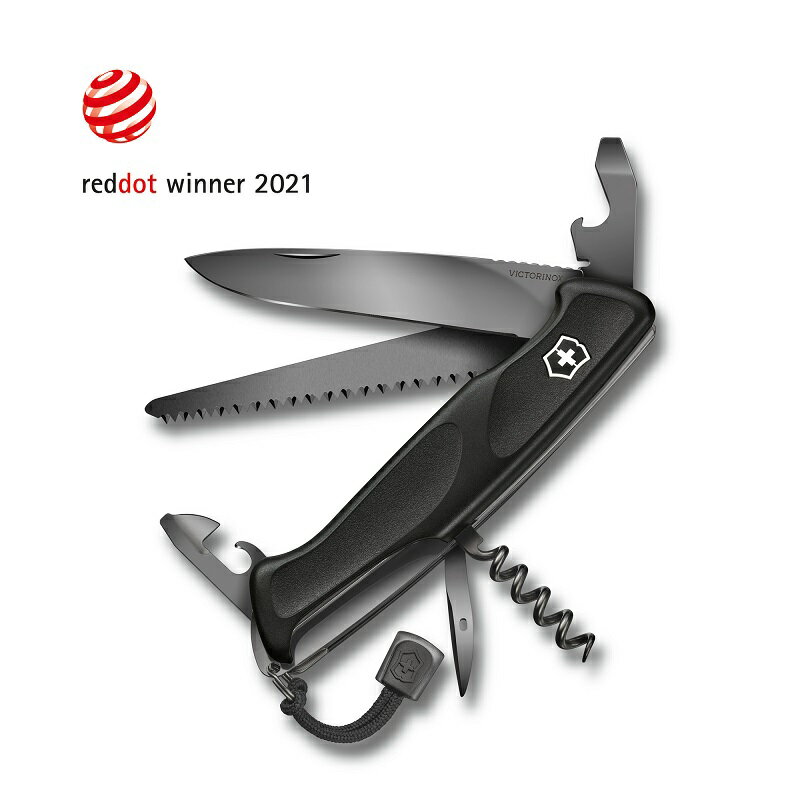 楽天ビクトリノックス公式　楽天市場店ビクトリノックス 公式 VICTORINOX レンジャーグリップ55 オニキスブラック 0.9563.C31P【正規品 保証書付】折りたたみナイフ ナイフ アウトドア キャンプ 用品 ノコギリ 折りたたみ ギフト プレゼント おしゃれ かっこいいい 大人 男性 彼氏 夫 へ ブランド 高級 十徳ナイフ