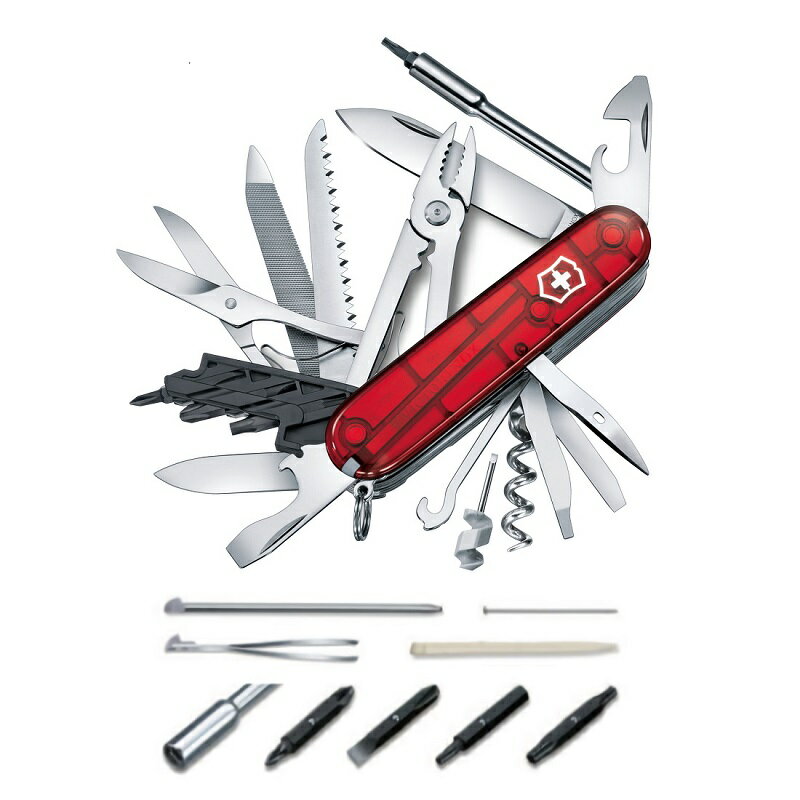 公式限定レビュー特典 ビクトリノックス VICTORINOX サイバーツールL 39機能 1.7775.T 正規品 保証付 精密ドライバーセット トルクスドライバー パソコン pc 分解 修理 diy 工具 工具セット 家…