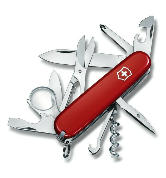 ビクトリノックス VICTORINOX エクスプローラー 保証書付 1.6703 ナイフ アウトドア ルーペ 携帯 工具セット 家庭用 旅行用品 旅行グッズ 文具 文房具 大人 おしゃれ ギフト プレゼント 女性 誕生日 男性 実用的 はさみ 左利き 十徳ナイフ