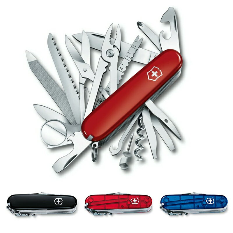 【公式ストア限定レビュー特典】ビクトリノックス VICTORINOX スイスチャンプ 全4色【正規品 保証書付】工具セット 家庭用 ナイフ アウトドア 折りたたみ 釣り 釣り具 キャンプ ツールセット プライヤー 定規 万能ナイフ マルチツール 文具 雑貨 おしゃれ プレゼント ギフト