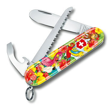 VICTORINOX(ビクトリノックス) 公式 マイファーストビクトリノックス Parrot オウム 0.2373.E3【日本正規品 保証書付】子供用 ナイフ おもちゃ 女の子 男の子 玩具 贈り物 出産祝い 誕生日 クリスマスプレゼント 入学 卒園 記念品 お祝い 小学校 子ども マルチツール