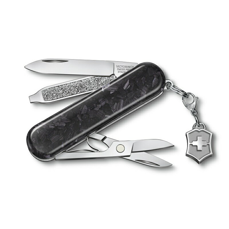 ビクトリノックス 公式 VICTORINOX カーボン クラシックブリリアント 0.6221.90【正規品 保証付】記念日 彼氏 プレゼント アクセサリー レディース メンズ 文房具 ギフト プレゼント 女性 男性 誕生日 おしゃれ ブランド 母の日 父の日 大人かわい雑貨 女友達 十徳ナイフ