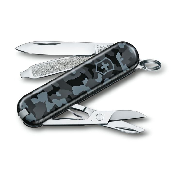 VICTORINOX(ビクトリノックス)公式クラシックカモフラージュ(迷彩柄3色)保証書付【日本正規品】カモフラ迷彩ナイフアウトドア小型プレゼントギフト贈り物男性女性おしゃれレジャースイスアーミーナイフマルチツール十徳ナイフ