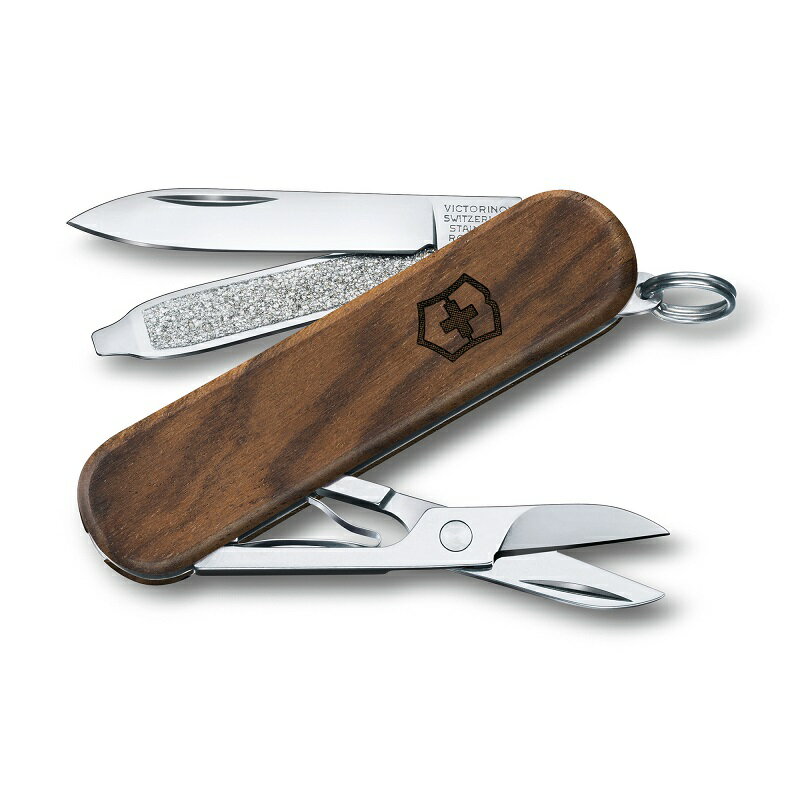 【公式】ビクトリノックス VICTORINOX クラシックSD ウッド 0.6221.63【日本正規品 保証書付】 プレゼント ギフト 女性 男性 おしゃれ 誕生日 母の日 父の日 文房具 おもしろ かわいい 便利 文具女子 雑貨 レジャー アウトドア ナイフ 十徳ナイフ