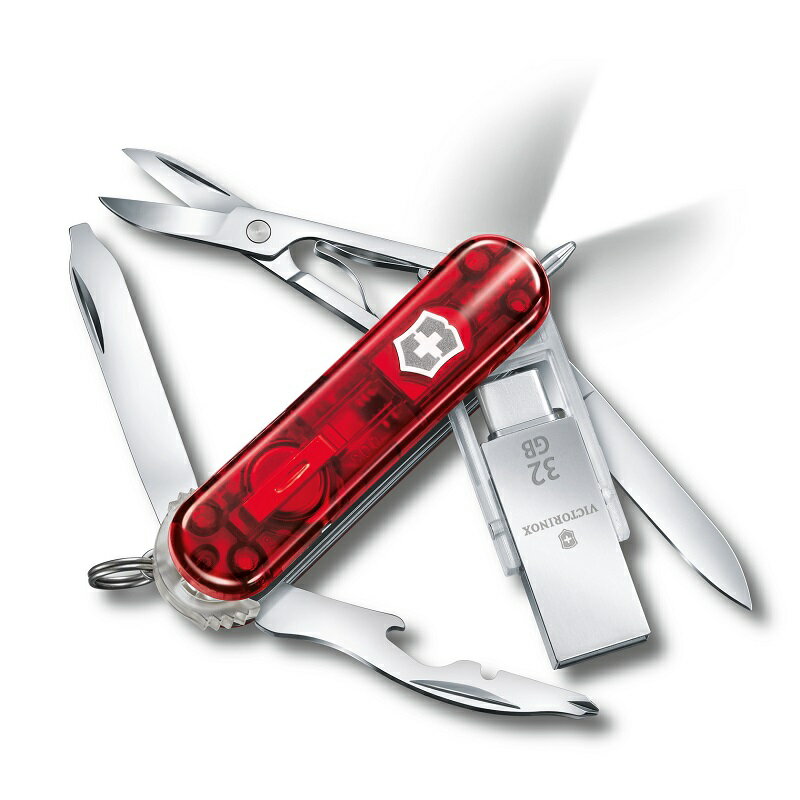 【公式】ビクトリノックス VICTORINOX ミッドナイトマネージャー@work USBメモリー 32GB 保証書付 4.6336.TG32【日本正規品】USBメモリ USBメモリー 32g 3.0 3.1 懐中電灯 led LEDライト アウトドア 防犯 防災 ハンディライト フラッシュライト Type-A Type-C