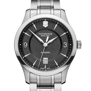 VICTORINOX(ビクトリノックス)公式 Alliance アライアンスメカニカル ブラック 241898【日本正規品 5年保証付】腕時計 時計 メンズ 防水 おしゃれ 人気 大学生 社会人 ビジネス 仕事 スーツ 定番 就活 シンプル スイス製 クォーツ 黒 シルバー メタル ベルト バンド