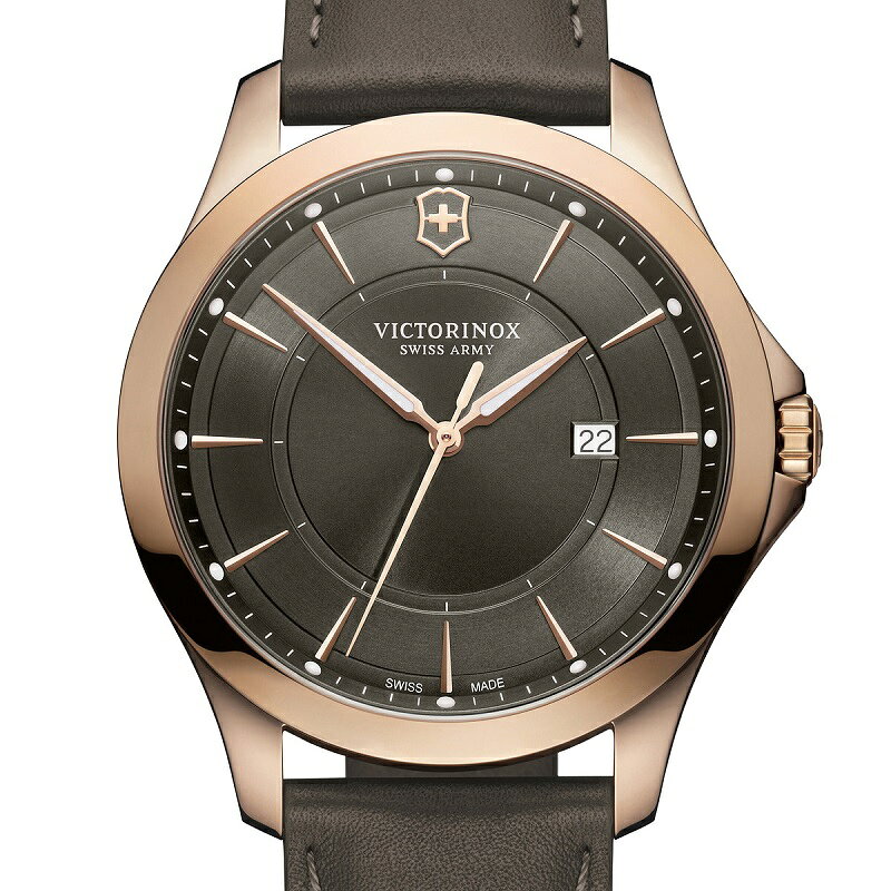 店舗名等必要 Victorinox ビクトリノックス 公式 Alliance アライアンス チャコールグレー レザーグレー 日本正規品 保証書付 腕時計 時計 メンズ 防水 おしゃれ 人気 大学生 社会人 ビジネス 仕事 スーツ 定番 就活 シンプル 革 ベルト バンド スイス製 在庫残り