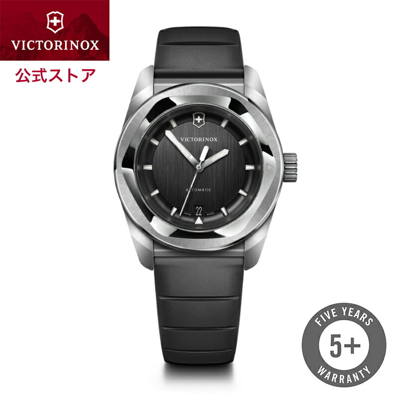 Rakuten - オリジナルCAPプレゼント ビクトリノックス VICTORINOX 公式 コンセプトワン オートマティック ブラック ラバーバンド 正規品 5年保証 時計 腕時計 メンズ レディース 防水 シンプル アナログ おしゃれ 高級 ブランド プレゼント 男性 実用的 通勤 ビジネス アウトドア 黒