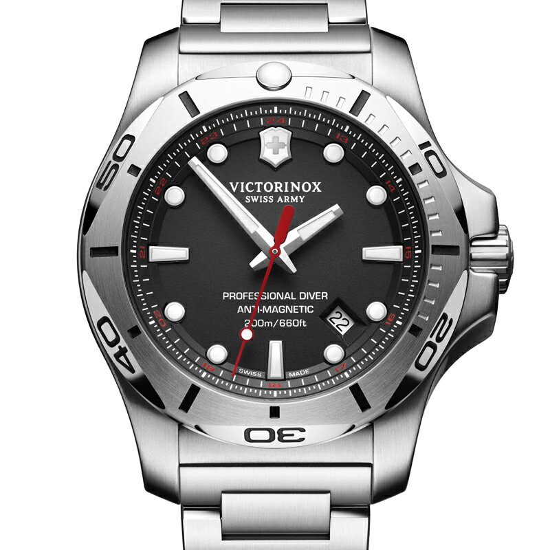 ビクトリノックス 公式 VICTORINOX 時計 イノックス I.N.O.X. プロフェッショナルダイバー ブラック 241781腕時計 メンズ 就職祝い 防水 メンズ腕時計 ダイバーズウォッチ ダイバーウォッチ 防水 黒 ステンレス メタル バンド ブランド 人気 おしゃれ